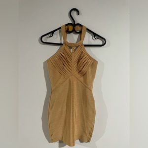 Gold Mini Dress 🎉